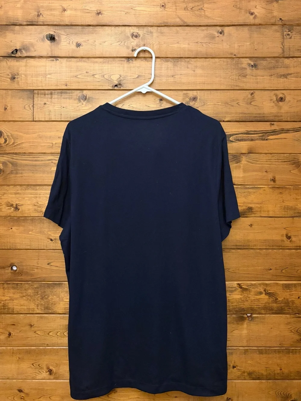 Alfani Navy Short-Sleeve Henley Tee